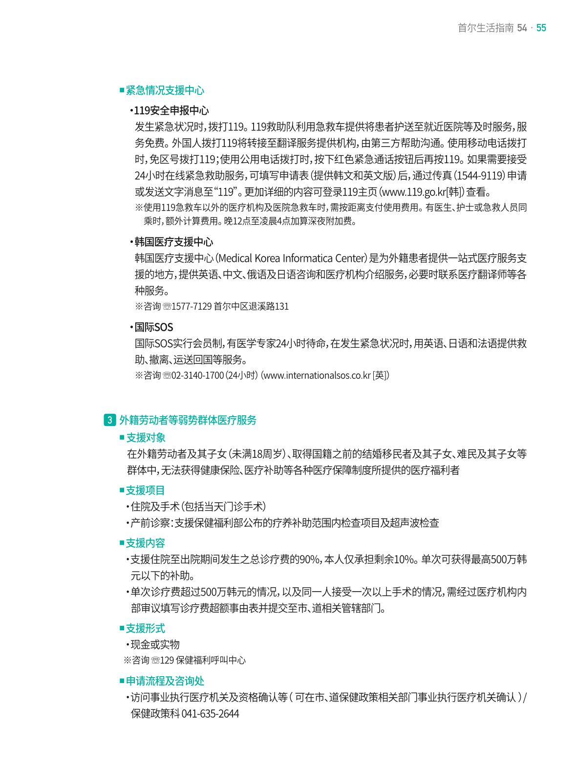 2021 首尔生活指南 _ 중국어 54페이지