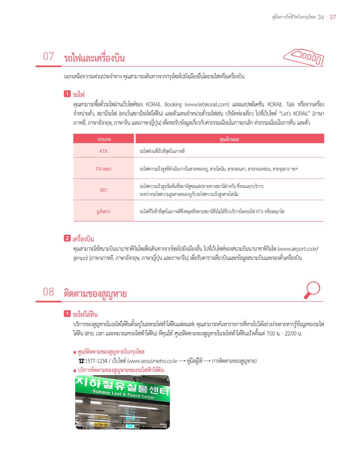 2021 คู่ม ือการใช้ช ีว ิตในกรุงโซล_태국어 36페이지