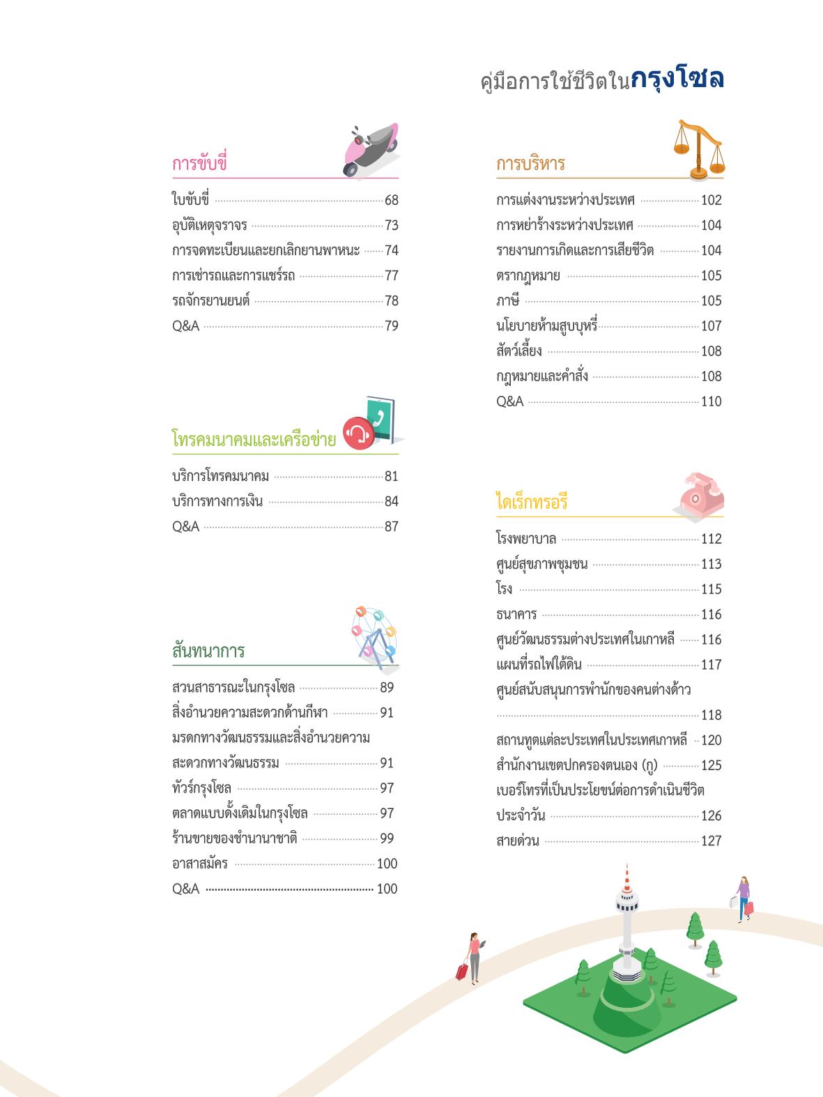 2021 คู่ม ือการใช้ช ีว ิตในกรุงโซล_태국어 4페이지