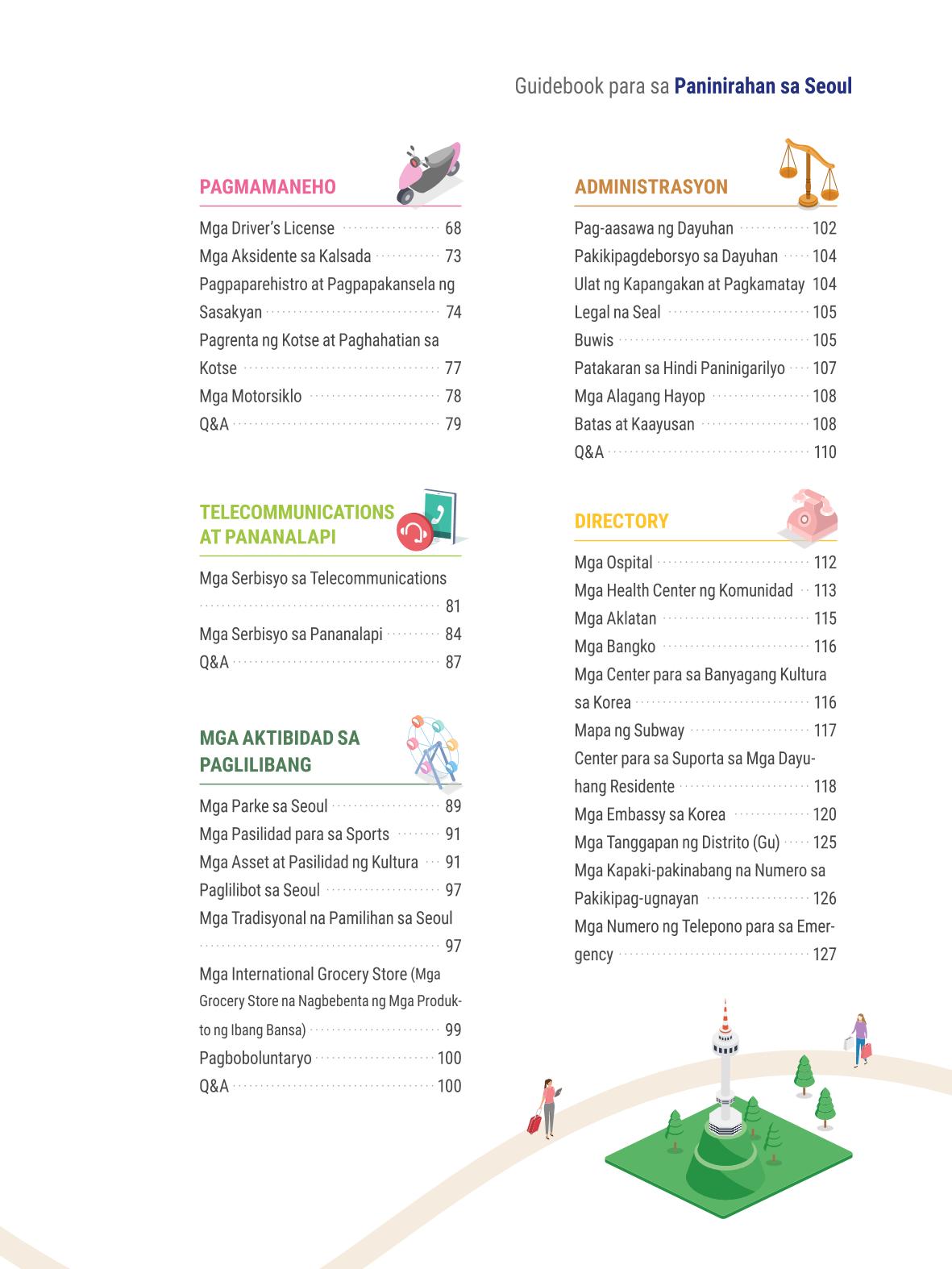 2021 Guidebook para sa Paninirahan sa Seoul_필리핀어 4페이지