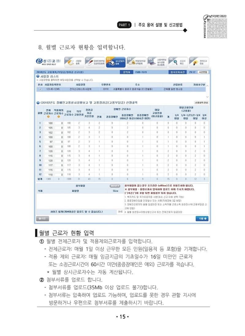 장애인 고용 부담금 사업주 안내서 19페이지