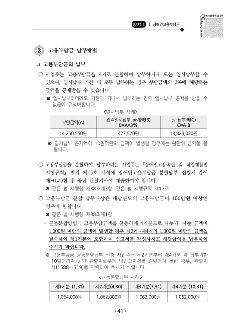 장애인 고용 부담금 사업주 안내서 45페이지