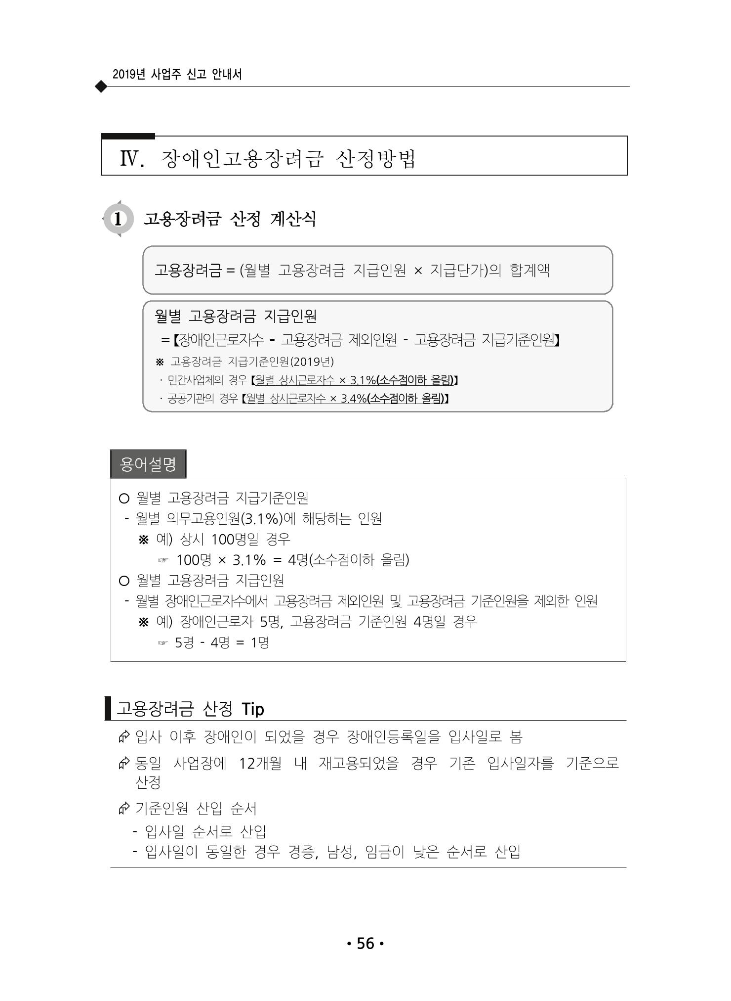장애인 고용 부담금 사업주 안내서 60페이지