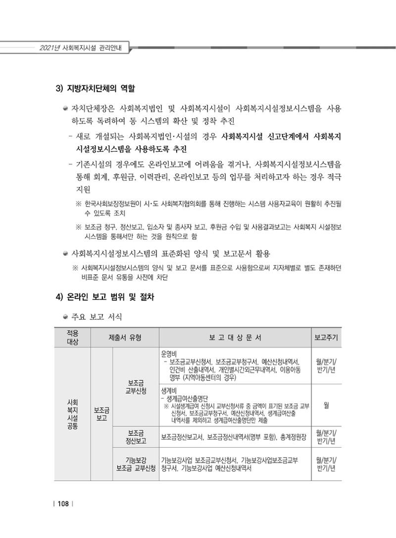 2021년 사회복지시설 관리안내 114페이지