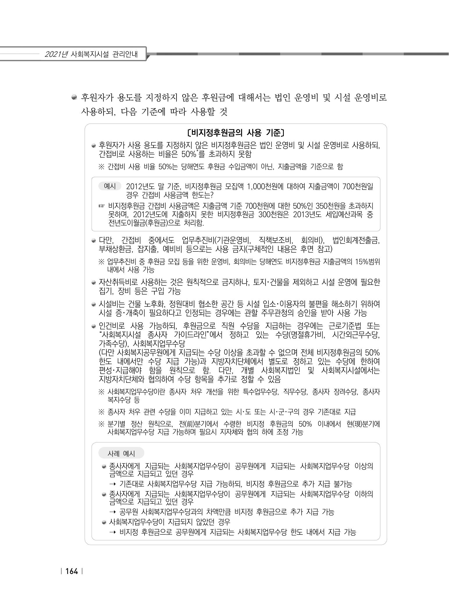 2021년 사회복지시설 관리안내 170페이지