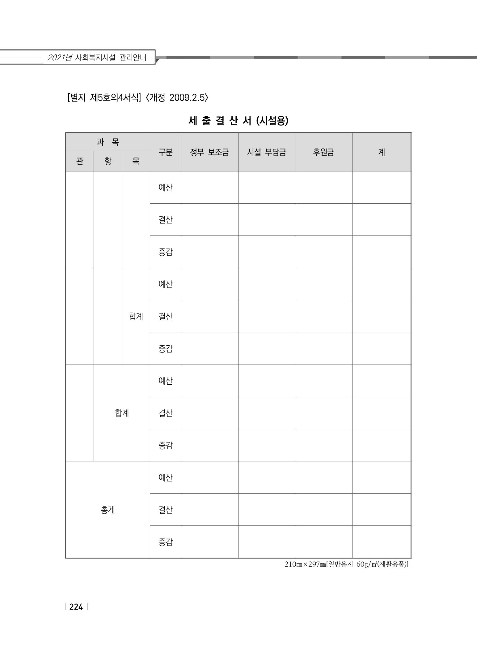2021년 사회복지시설 관리안내 230페이지