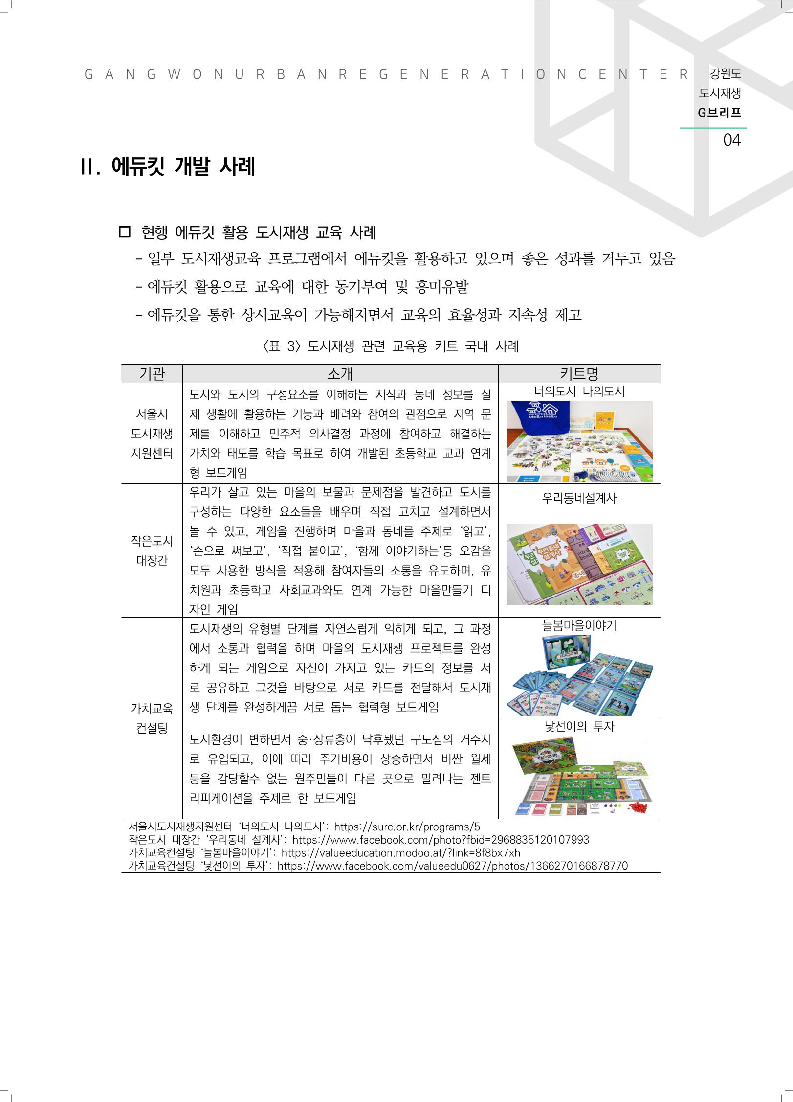 강원도 도시재생G브리프 2021.Vol.06. ​ 4페이지