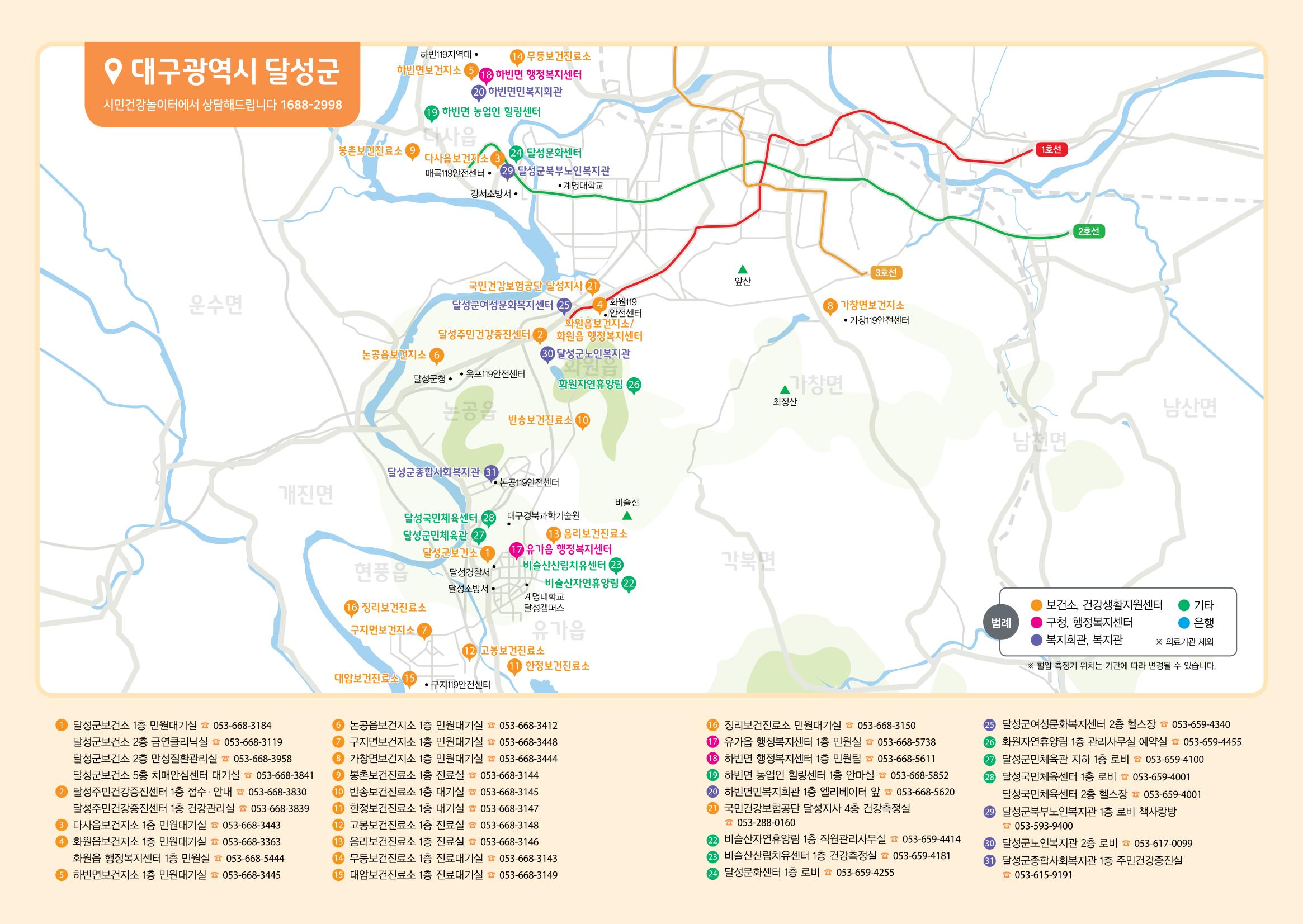 대구시민건강놀이터 혈압측정기 위치지도 10페이지