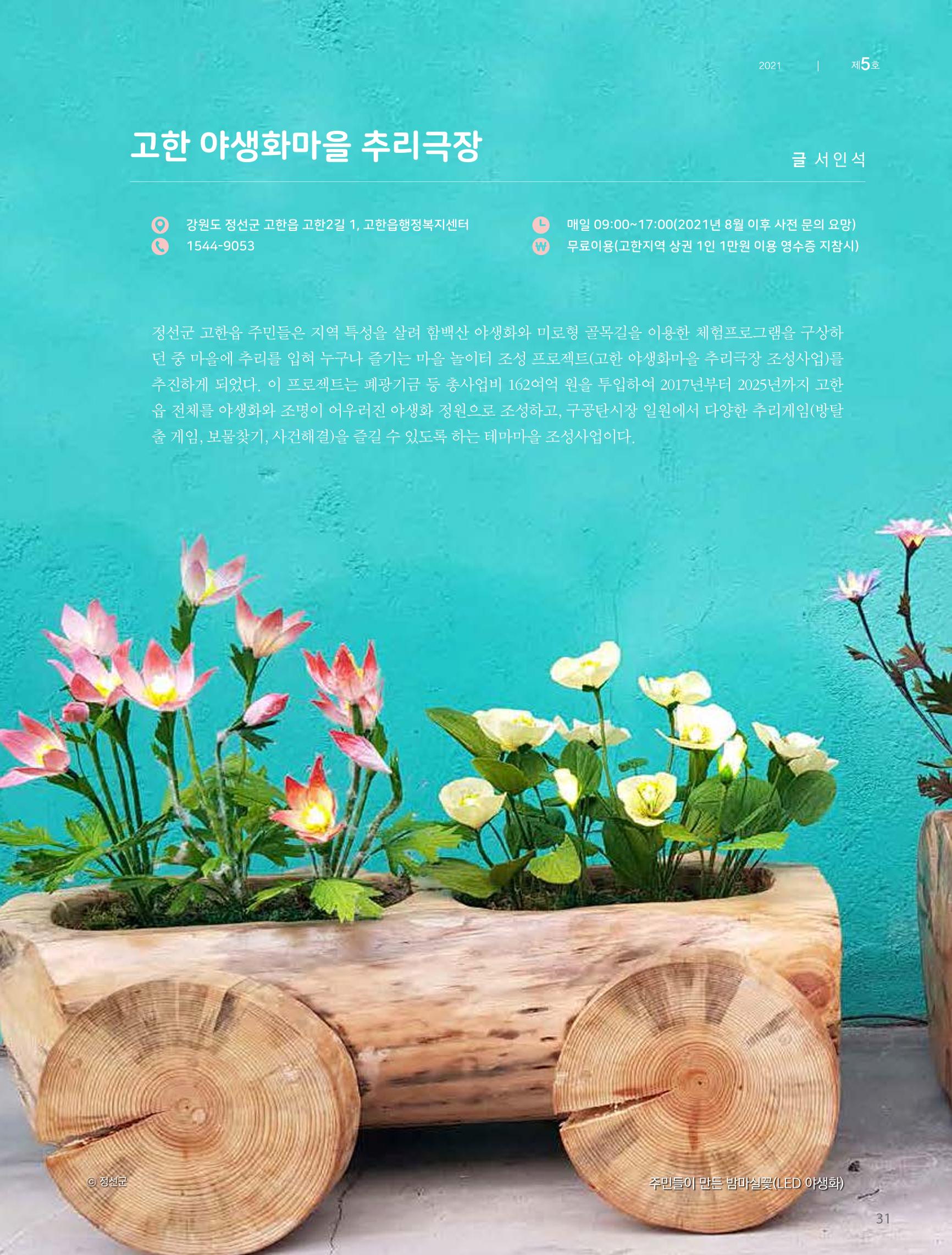탄광지역발전을 위한 소식지 새빛마루 5호 31페이지