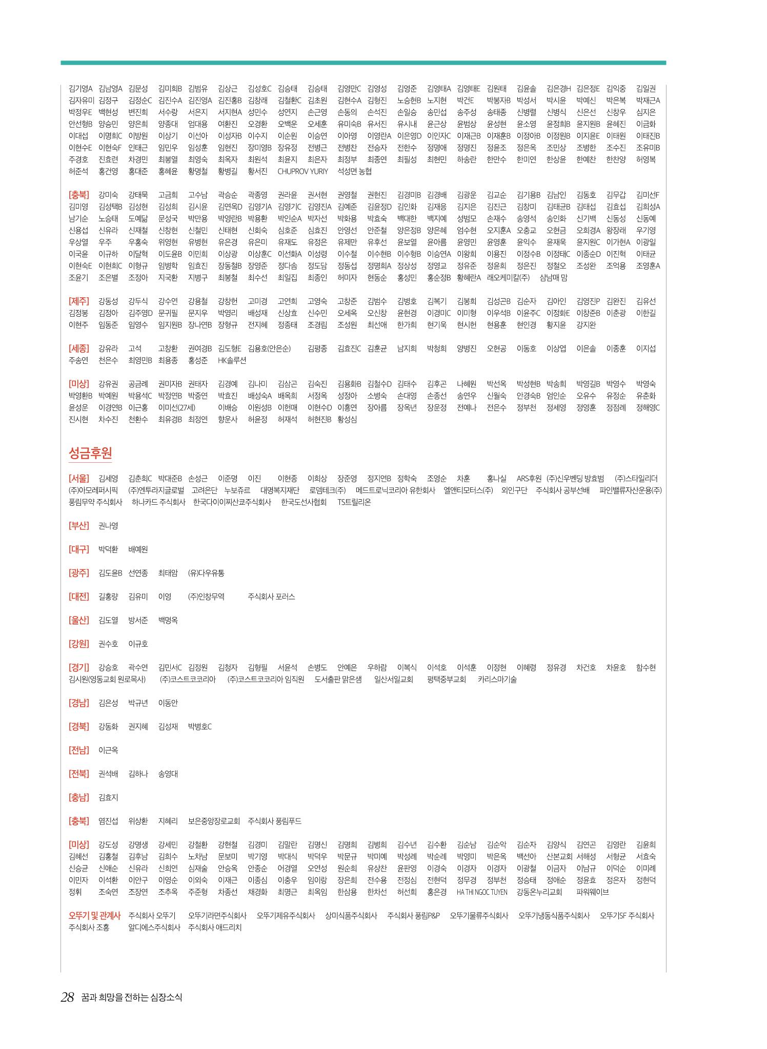 한국심장재단 심장소식 여름호 130호 28페이지