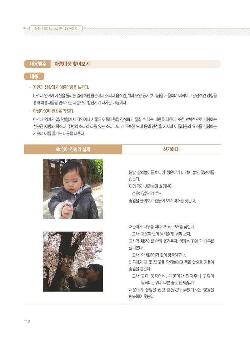 제4차 표준보육과정 해설서 110페이지