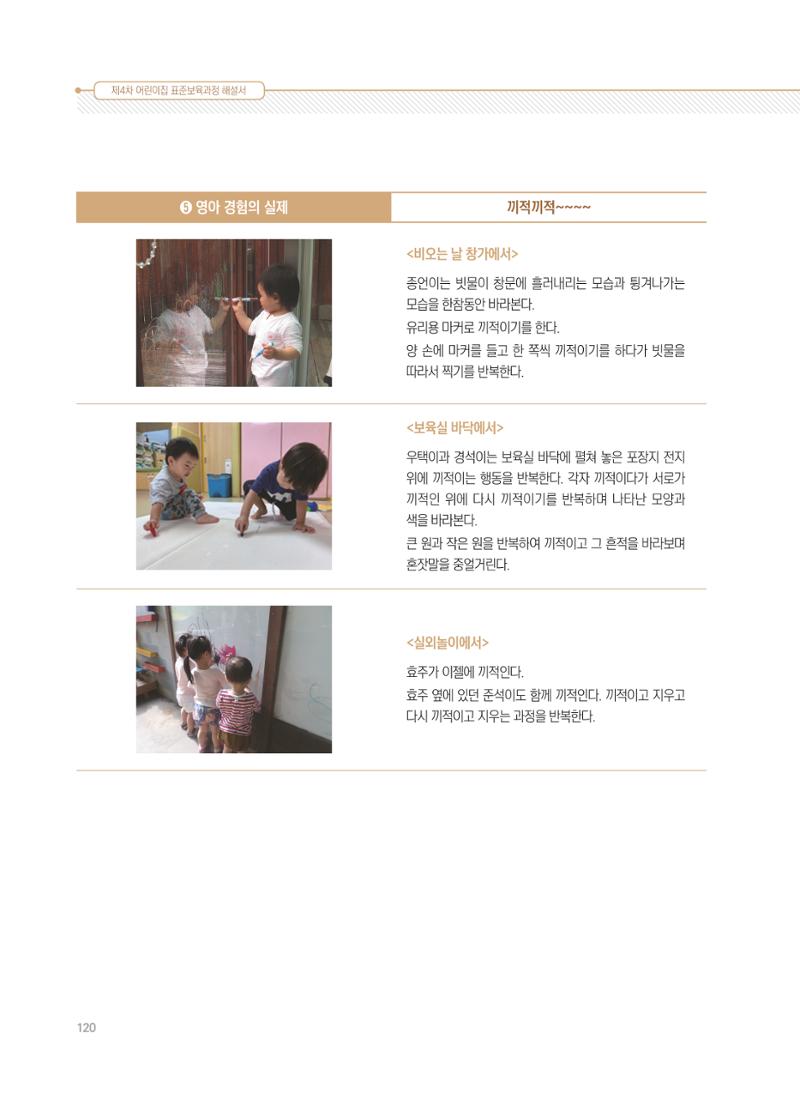제4차 표준보육과정 해설서 120페이지