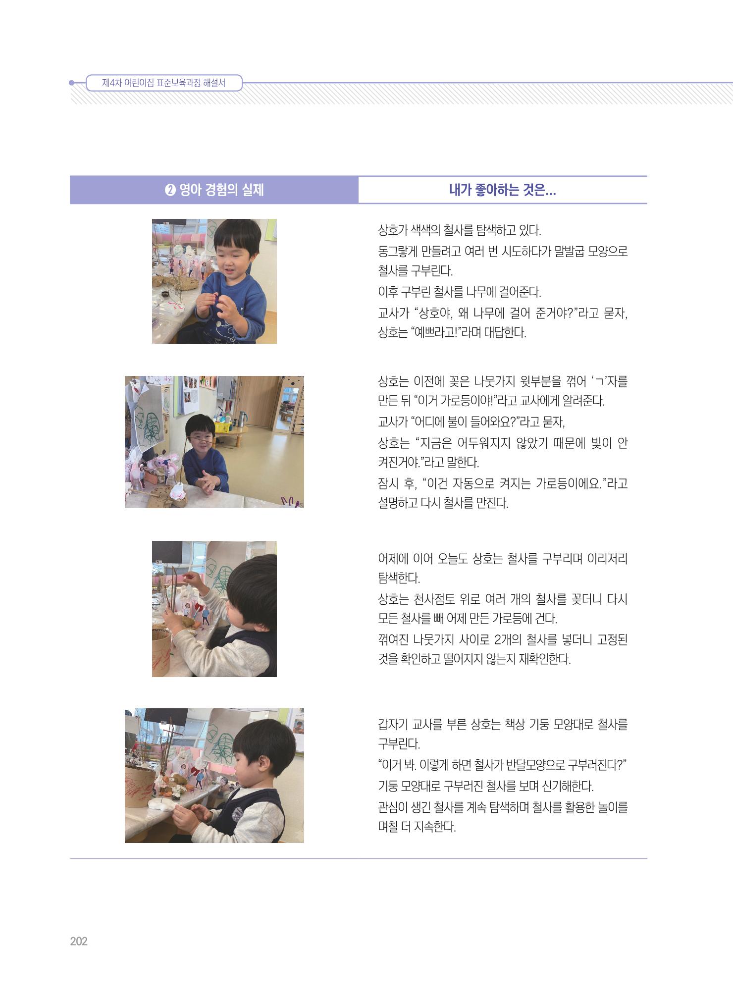 제4차 표준보육과정 해설서 202페이지