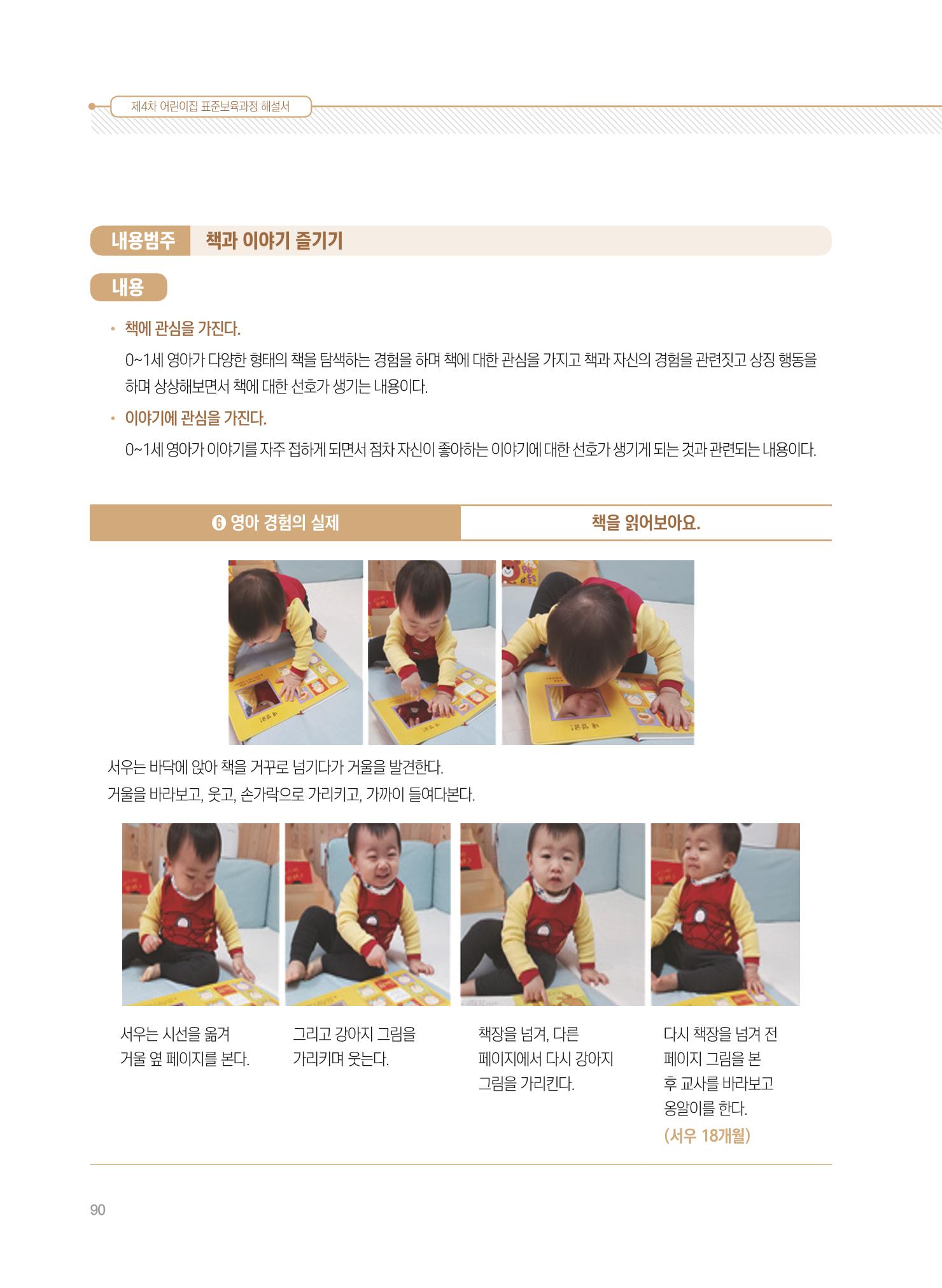 제4차 표준보육과정 해설서 90페이지