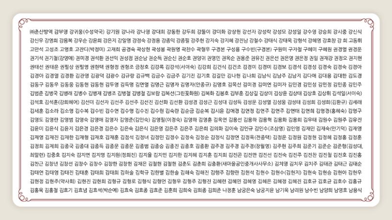 2021년 상반기 어울림복지재단 법인 및 산하시설 후원자 명단 2페이지