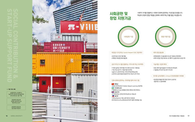 [CAKE] 고려대학교 기금안내 브로슈어 9페이지