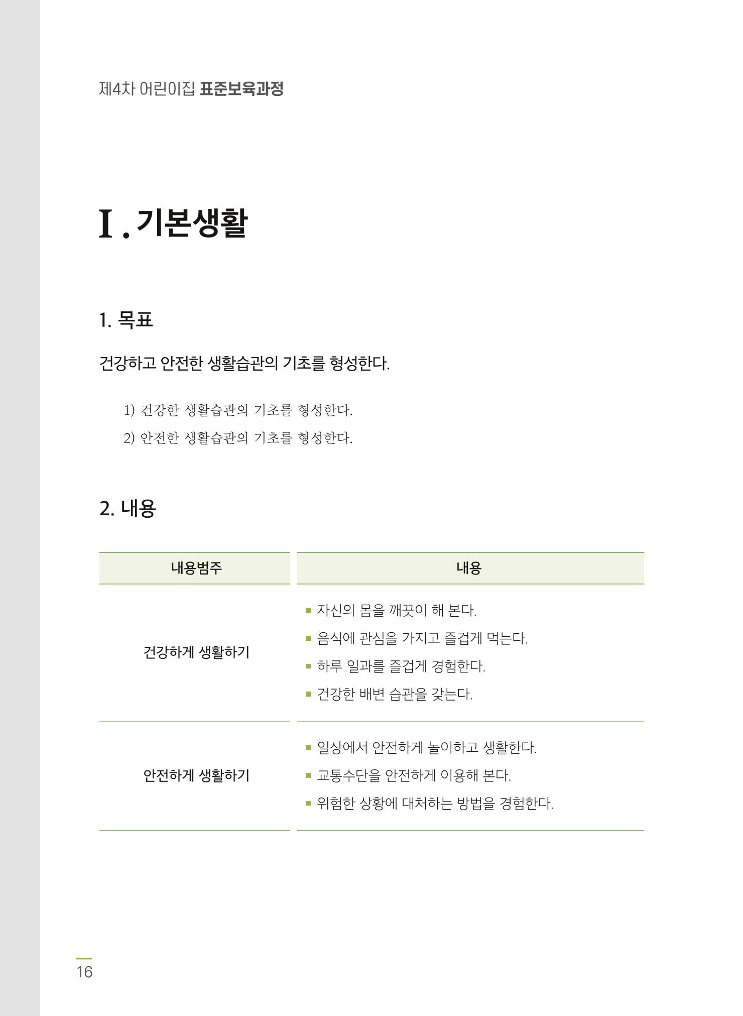 제4차표준보육과정 18페이지