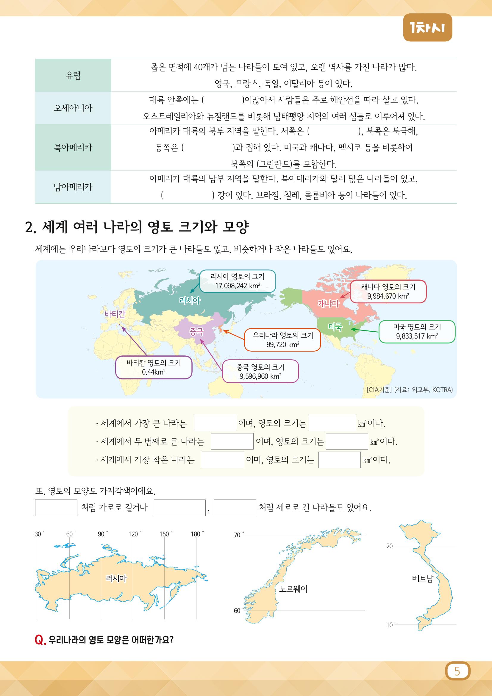 도전!세계지리 5페이지