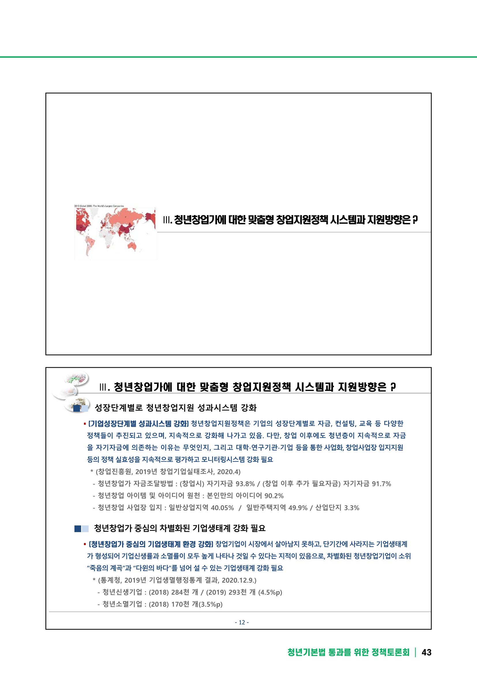 2021 청년기업지원법 정책토론회 43페이지