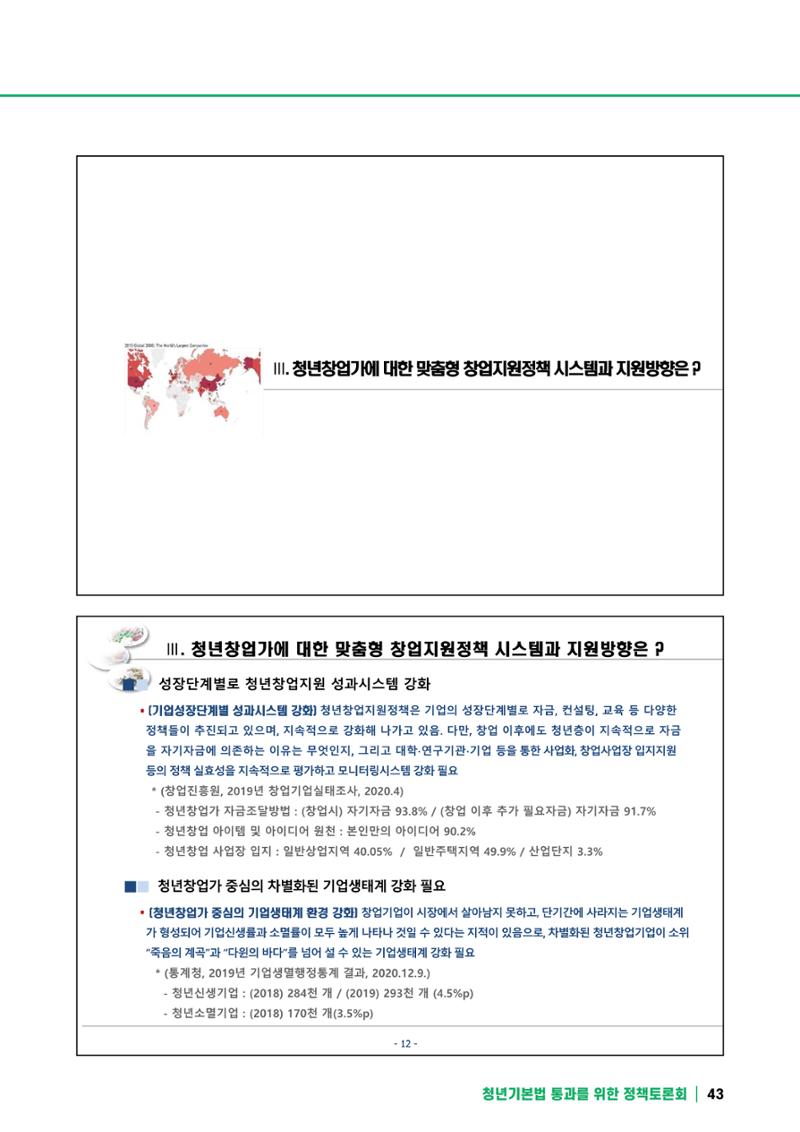2021 청년기업지원법 정책토론회 43페이지