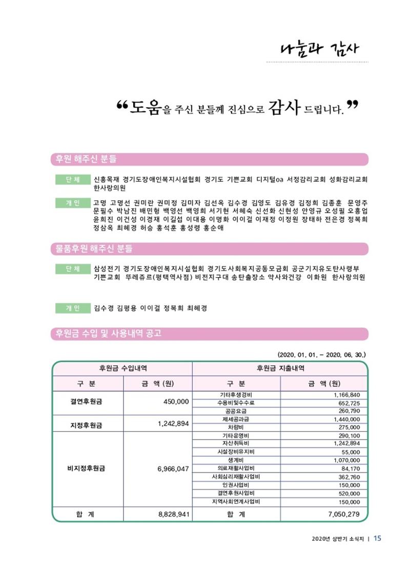 에바다이야기 제34호(2020년 상반기 소식지) 15페이지