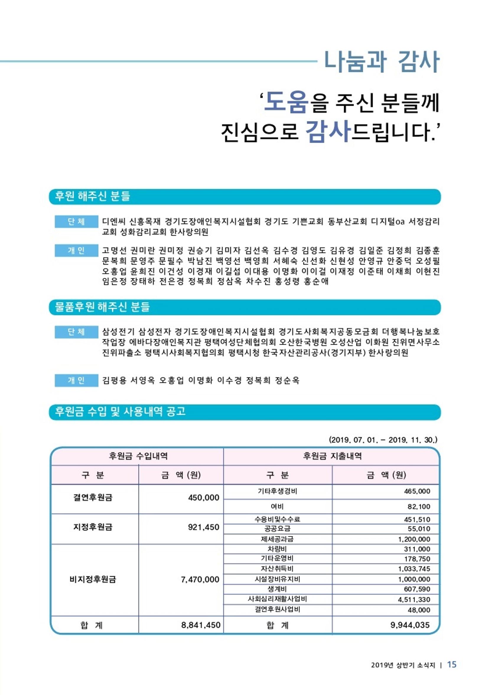 에바다이야기 제33호(2019년 하반기 소식지) 15페이지