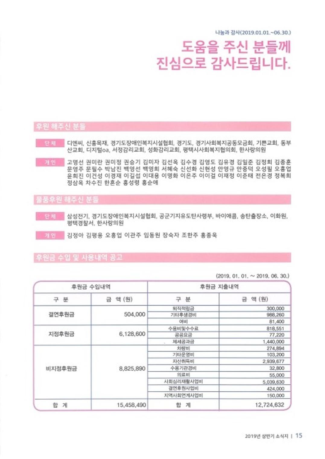 에바다이야기 제32호(2019년 상반기 소식지) 15페이지