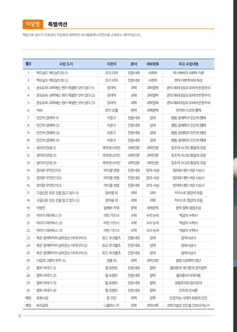 리딩엠 매거진M 2020년 겨울호 [평촌] 52페이지