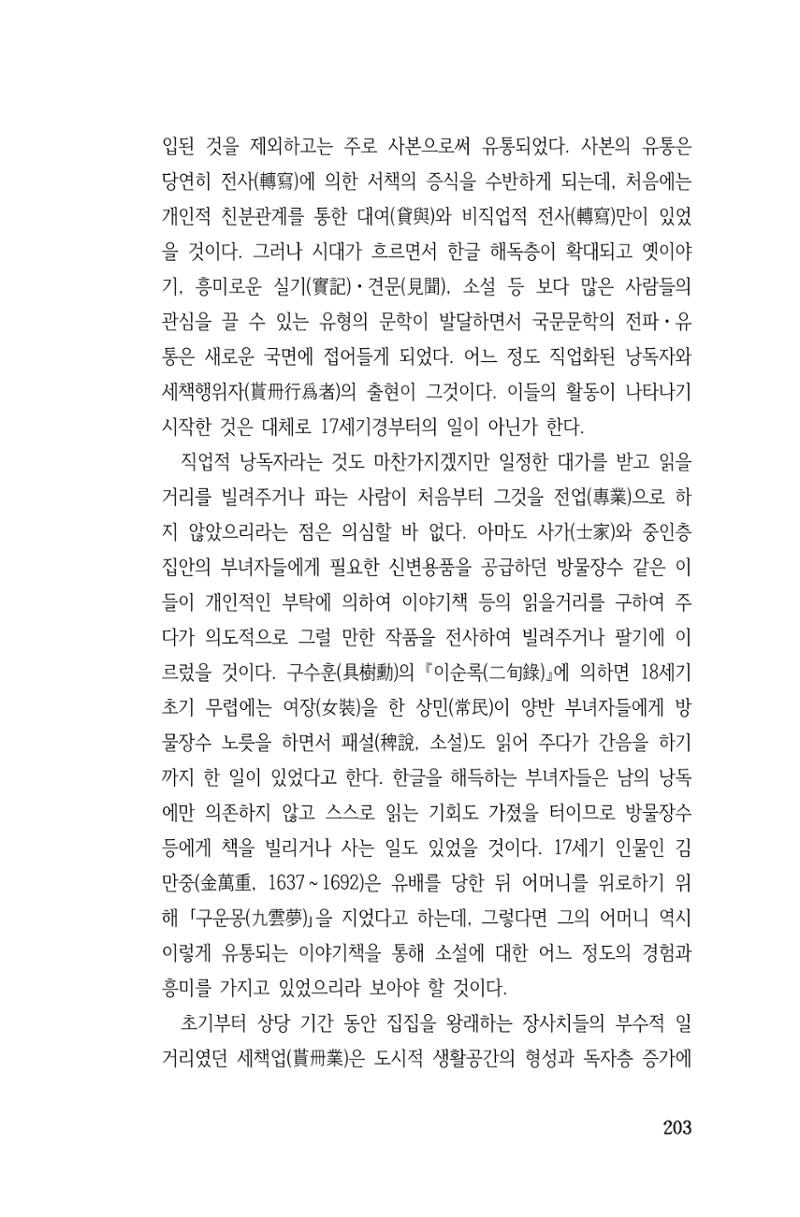 국문학개론15 203페이지