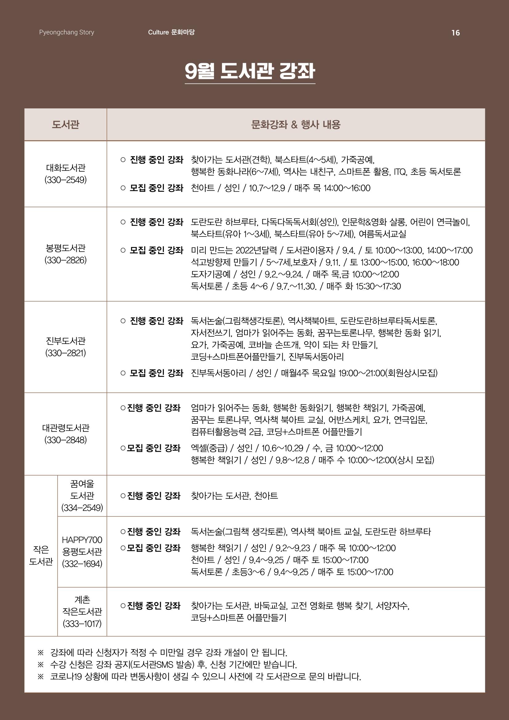 평창이야기 9월호 16페이지
