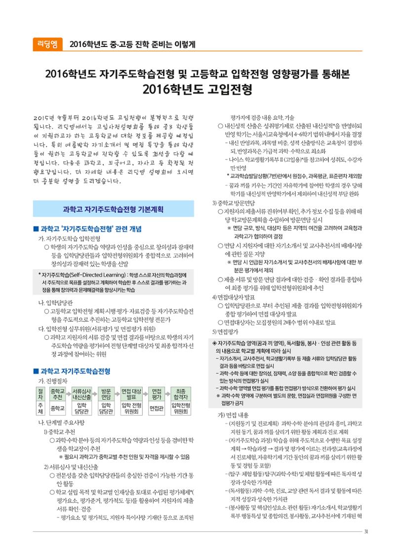 리딩엠 매거진M 2015년 여름호 [대치] 31페이지