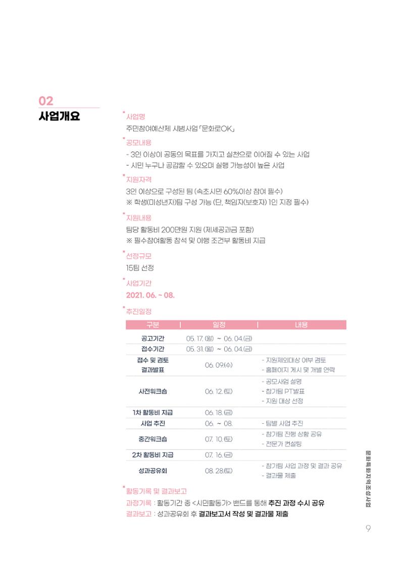 주민참여예산제 문화로OK 9페이지