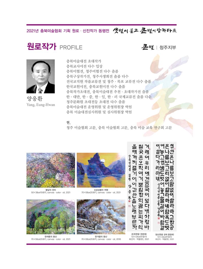2021년 충북미술협회 기획 원로 신진작가 동행전 샛별이 묻고 큰별이 답하다 展 14페이지