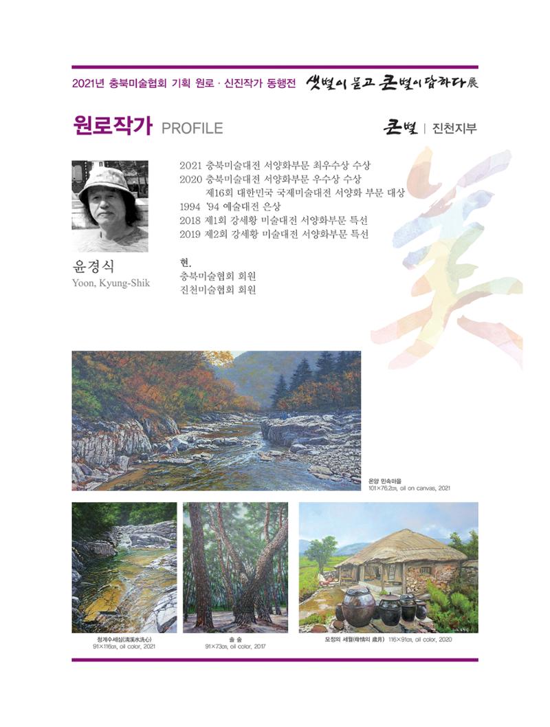 2021년 충북미술협회 기획 원로 신진작가 동행전 샛별이 묻고 큰별이 답하다 展 16페이지