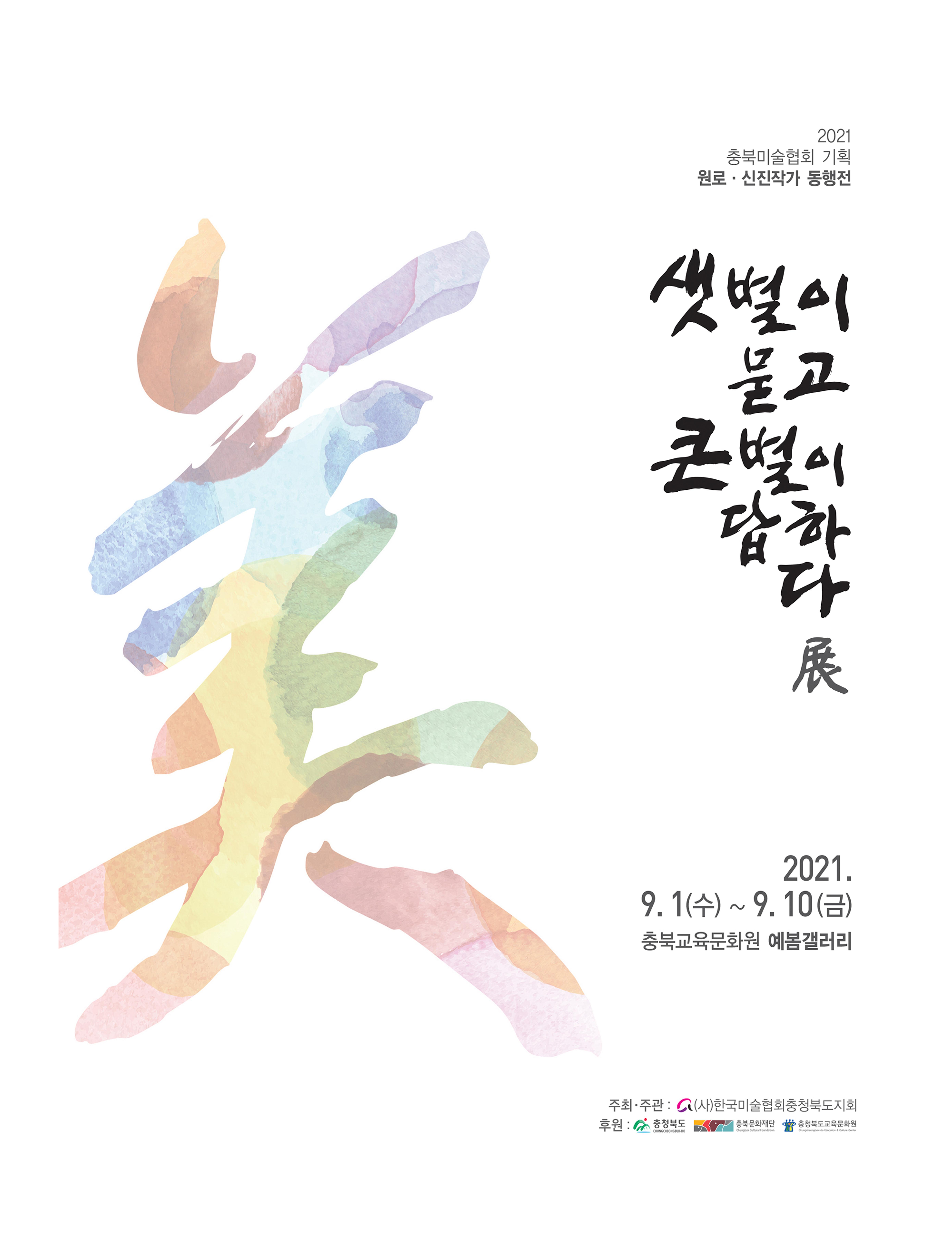 2021년 충북미술협회 기획 원로 신진작가 동행전 샛별이 묻고 큰별이 답하다 展 3페이지