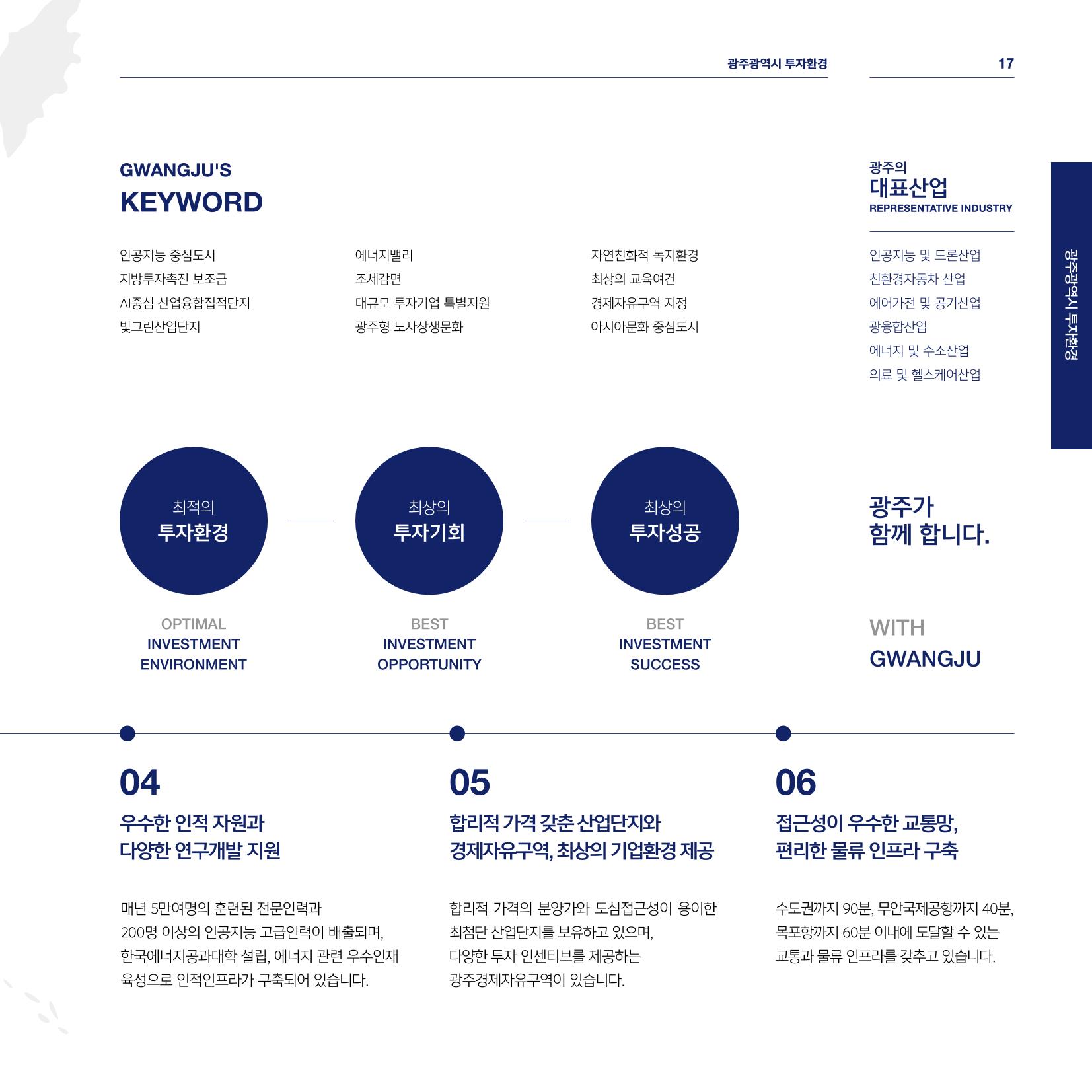 광주광역시 국가혁신클러스터 투자유치 가이드북 17페이지