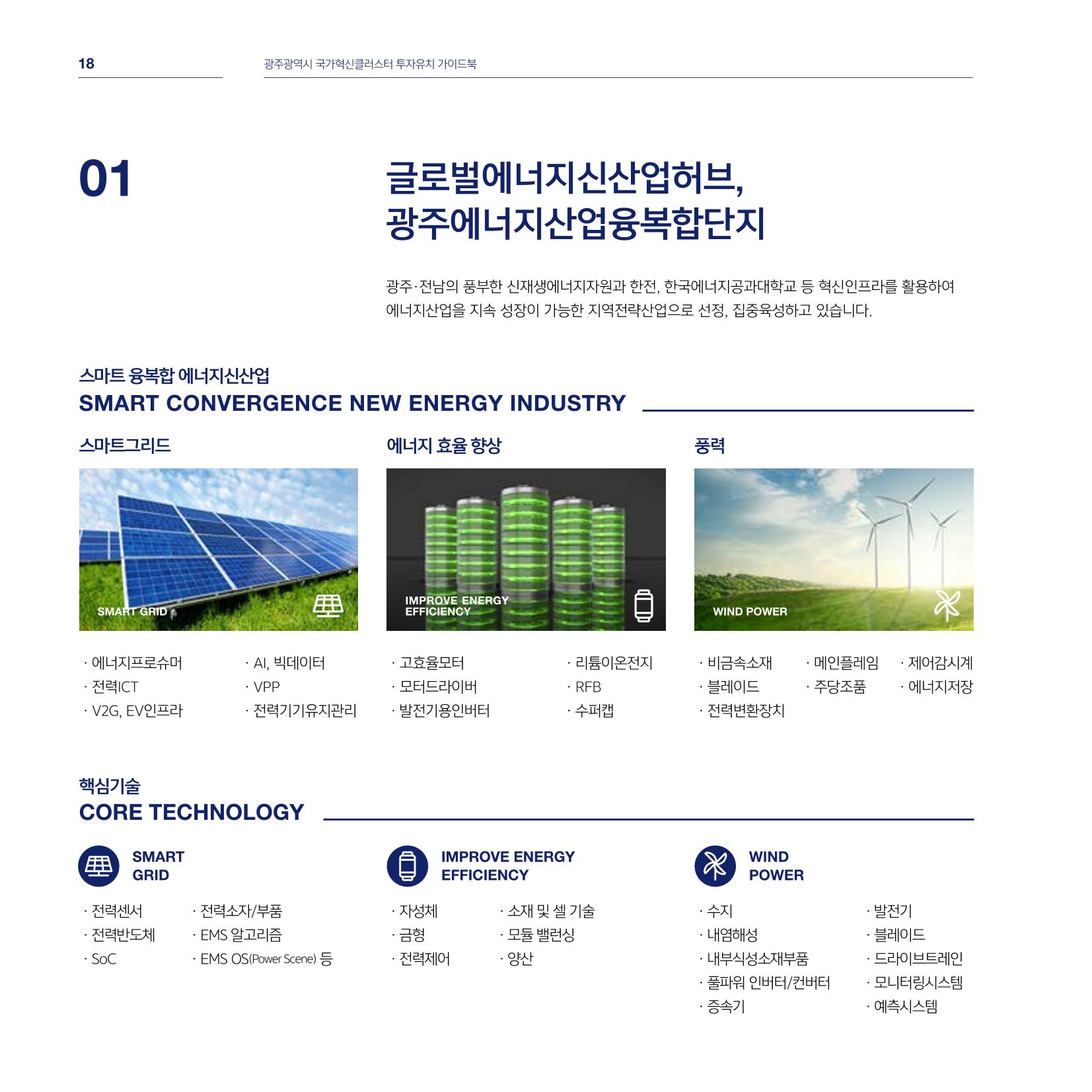 광주광역시 국가혁신클러스터 투자유치 가이드북 18페이지