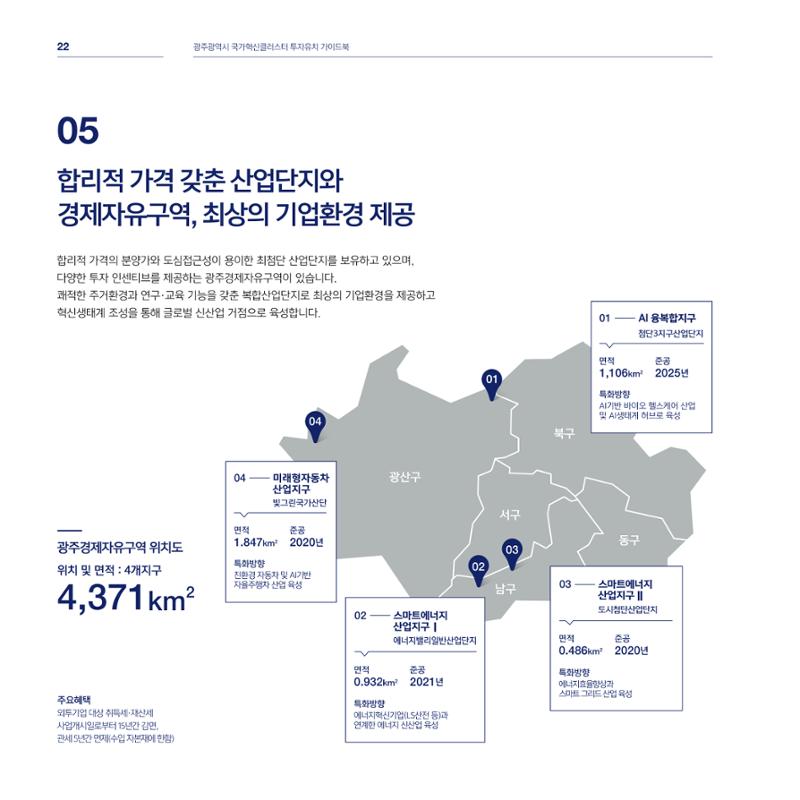 광주광역시 국가혁신클러스터 투자유치 가이드북 22페이지