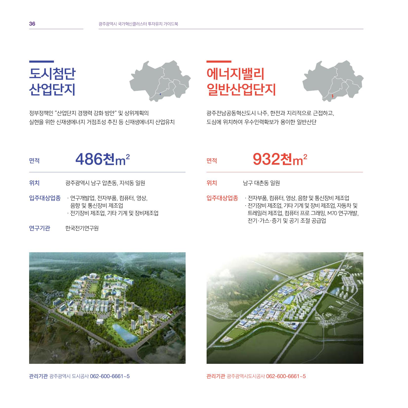 광주광역시 국가혁신클러스터 투자유치 가이드북 36페이지