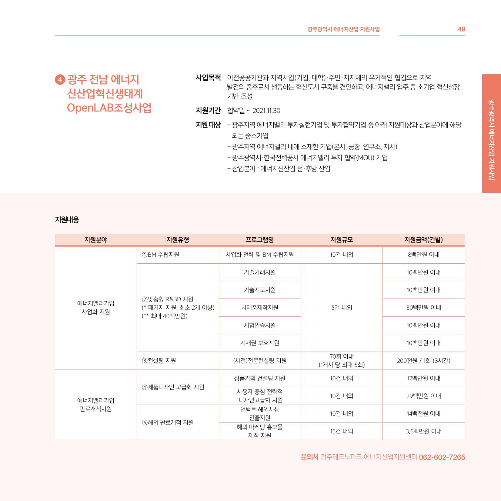 광주광역시 국가혁신클러스터 투자유치 가이드북 49페이지