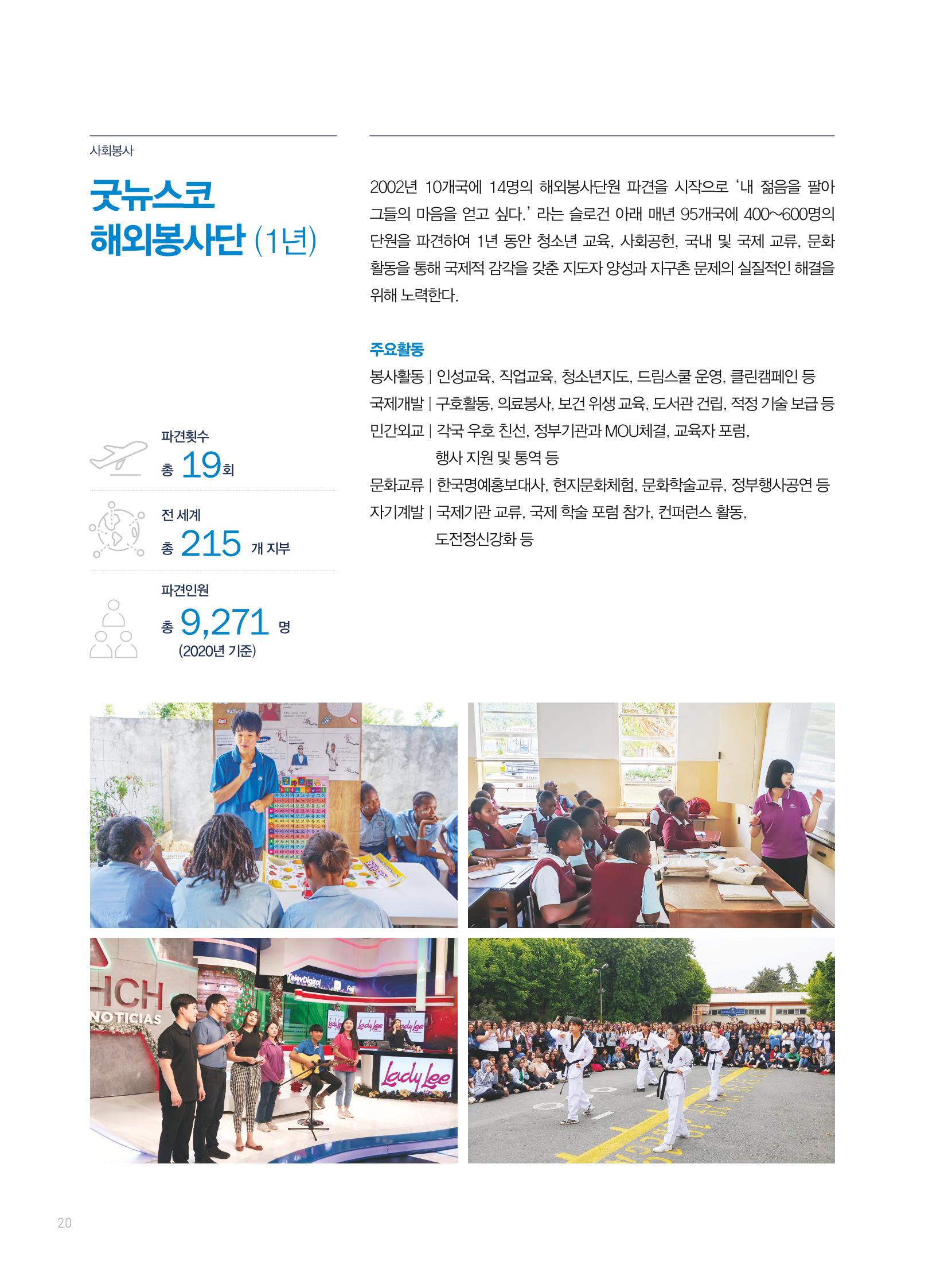 2019 국제청소년연합(IYF) 연차보고서 20페이지