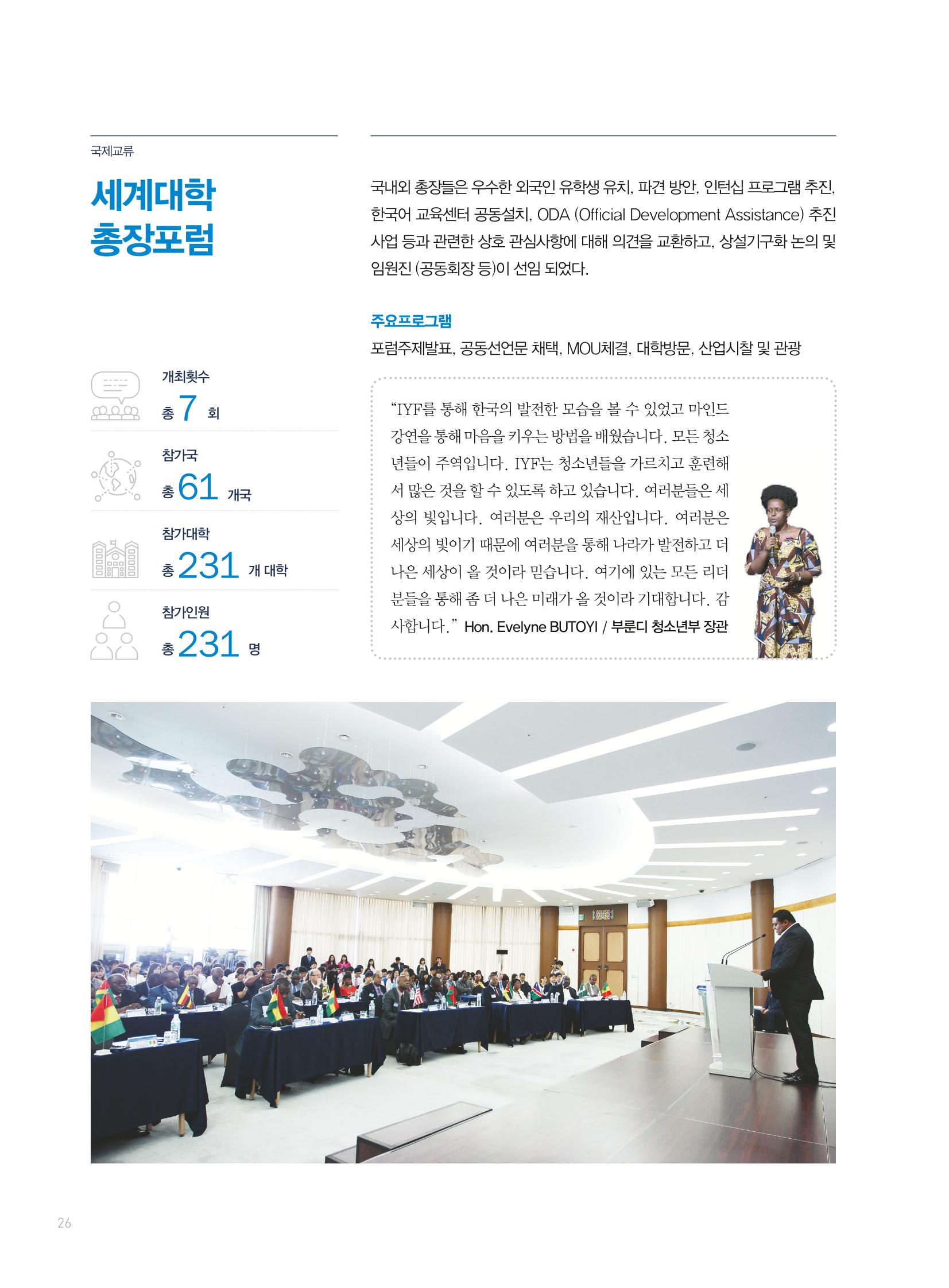 2019 국제청소년연합(IYF) 연차보고서 26페이지