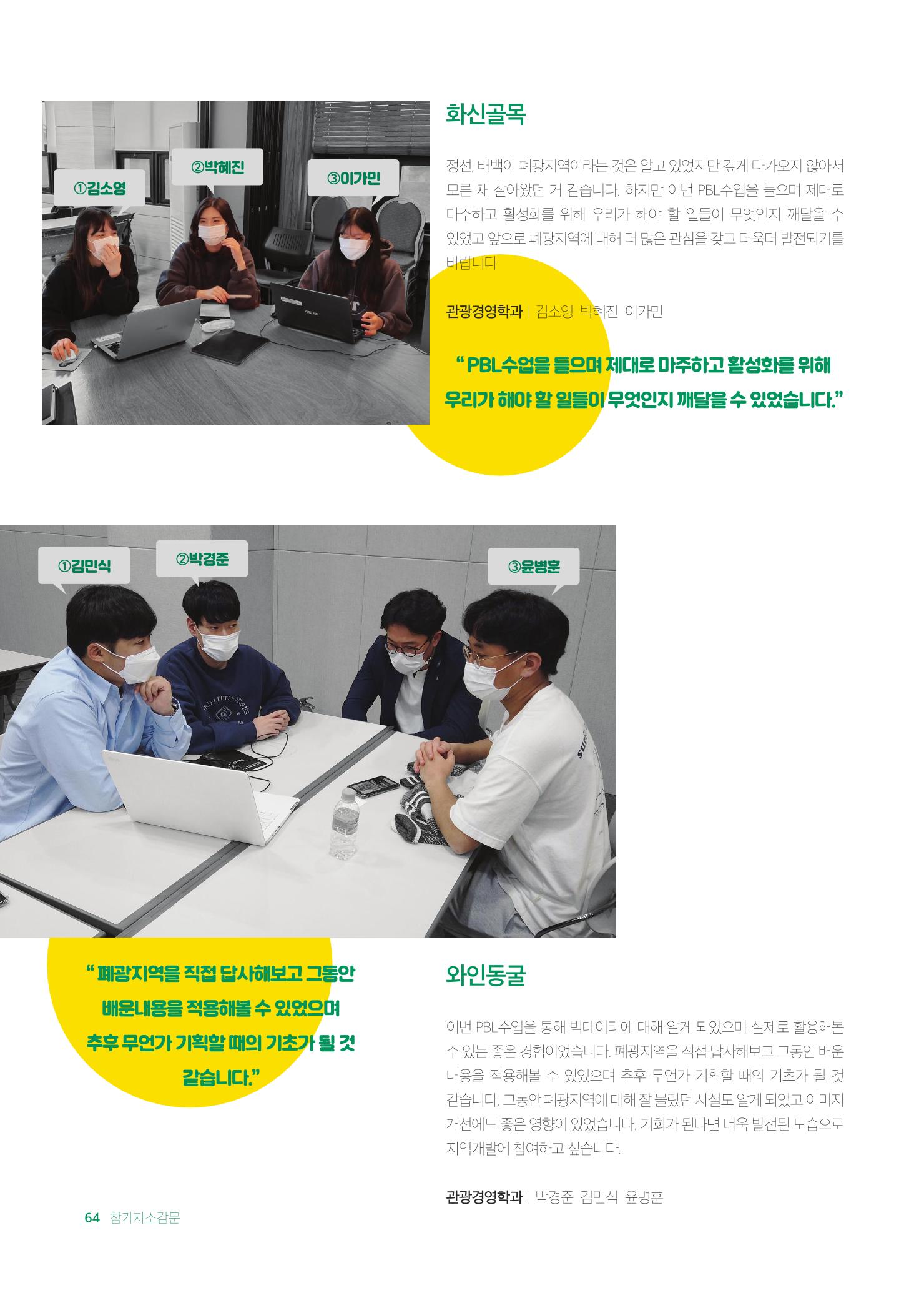 2021 탄광지역 융·복합 연구 사례집 66페이지