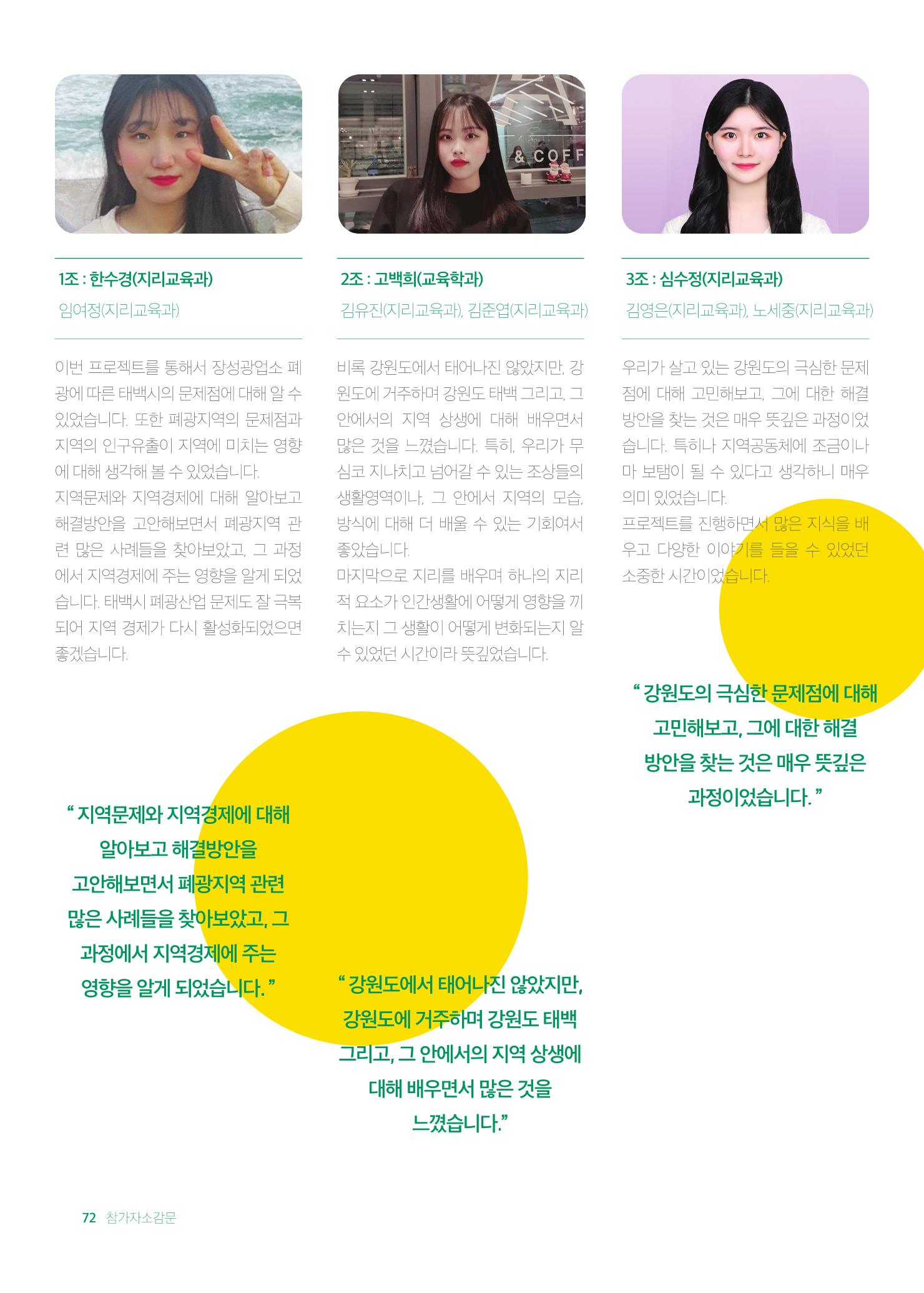 2021 탄광지역 융·복합 연구 사례집 74페이지