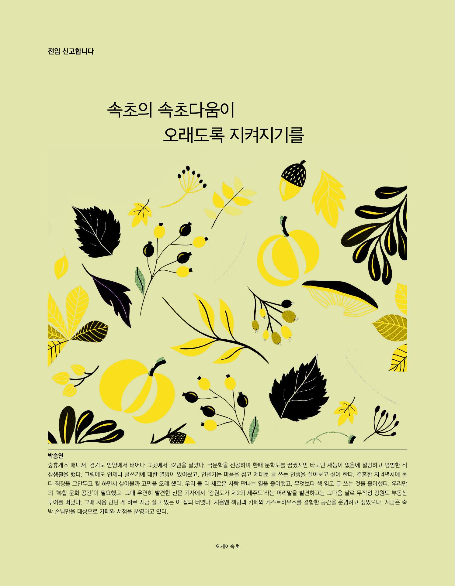 속초 문화특화지역조성사업 소식지 오케이속초 Vol. 4(0811) 20페이지