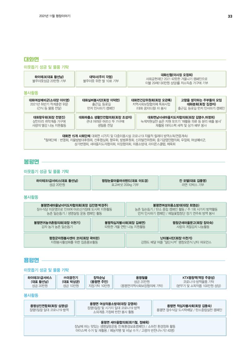 평창이야기 11월호 33페이지