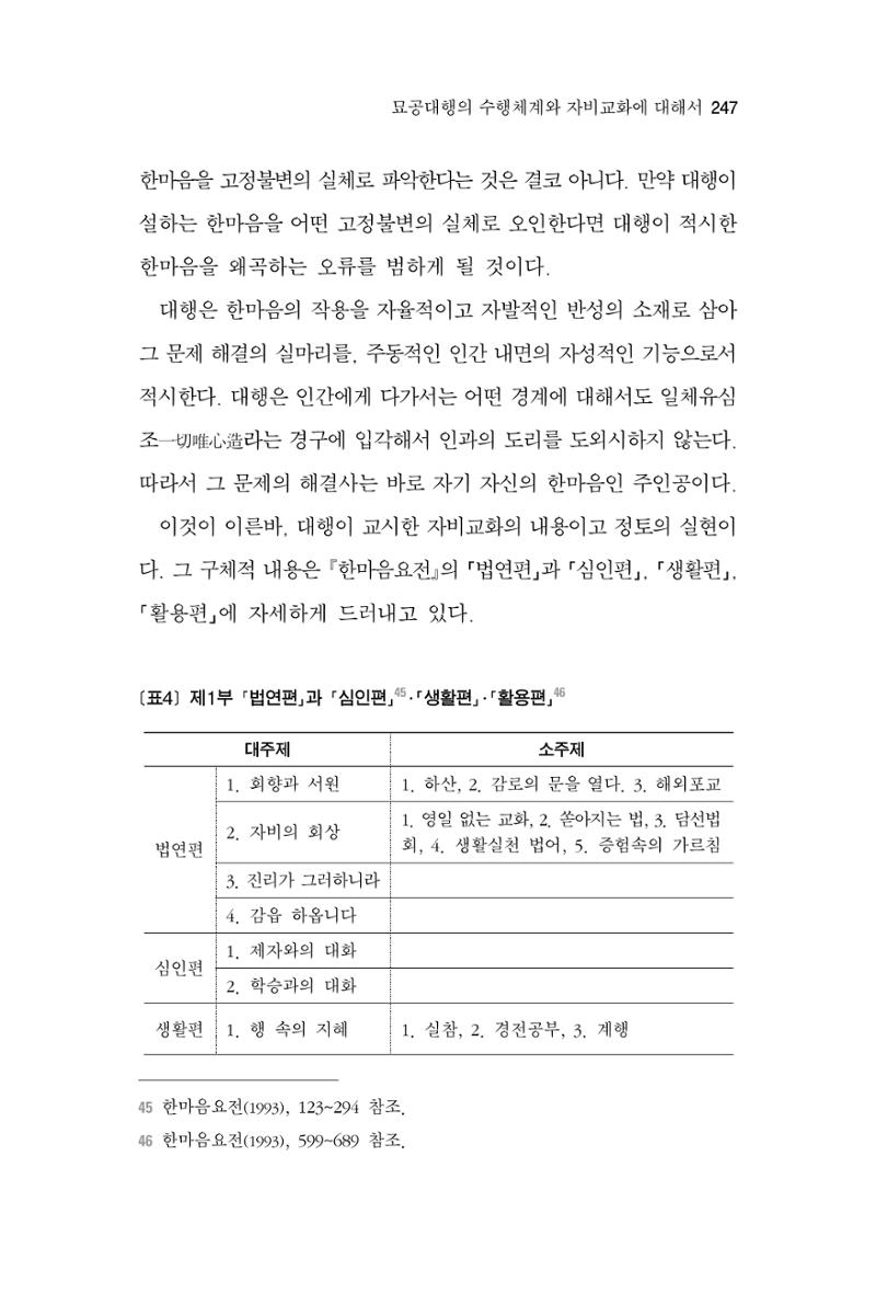 한마음연구 2집  247페이지