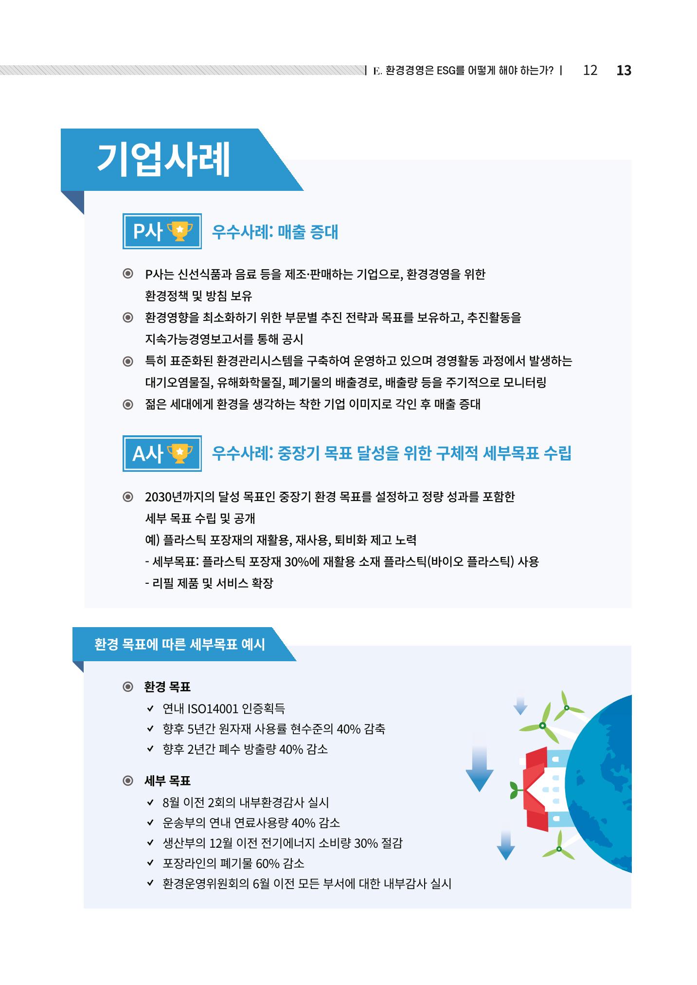 2021.12.10. 중소벤처기업진흥공단 ESG경영안내서(솔루션편) 13페이지