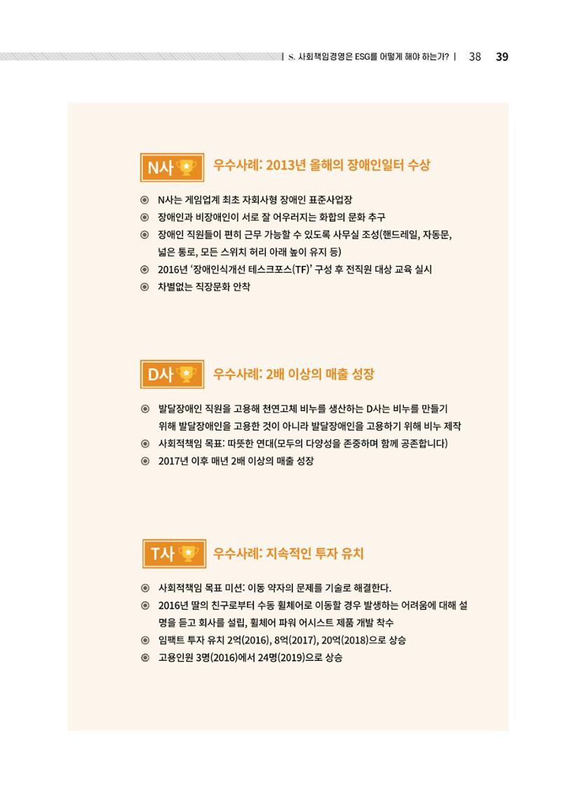 2021.12.10. 중소벤처기업진흥공단 ESG경영안내서(솔루션편) 39페이지