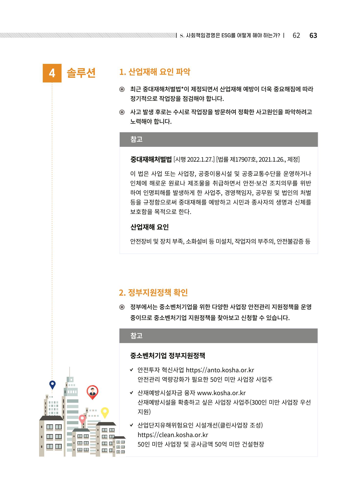 2021.12.10. 중소벤처기업진흥공단 ESG경영안내서(솔루션편) 63페이지